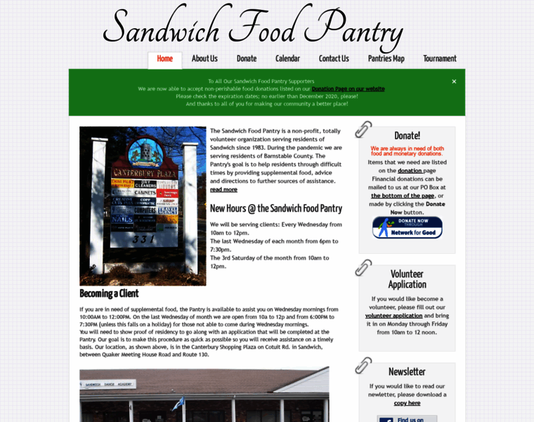 Sandwichfoodpantry.org thumbnail