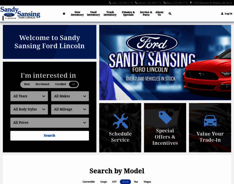 Sandysansingfordlincoln.com thumbnail