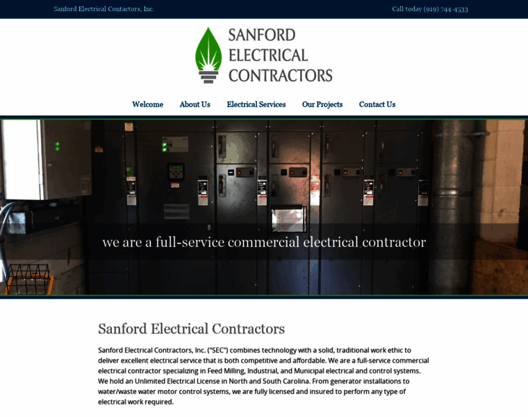Sanfordelectricalcontractors.com thumbnail