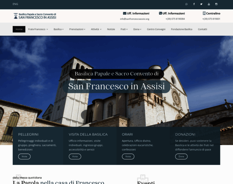 Sanfrancescoassisi.org thumbnail