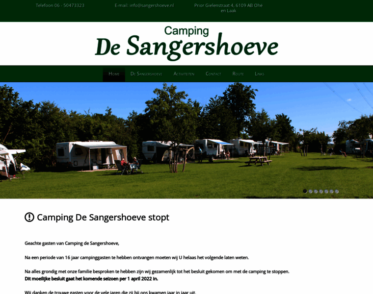 Sangershoeve.nl thumbnail