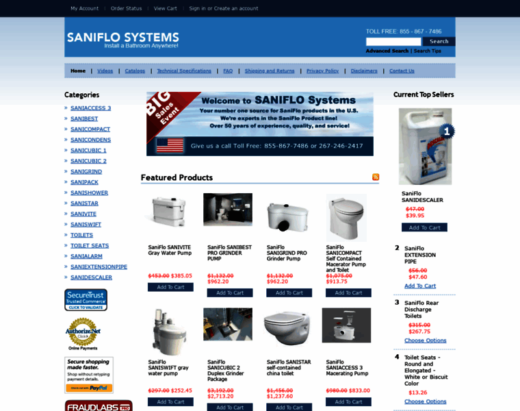 Saniflosystems.com thumbnail