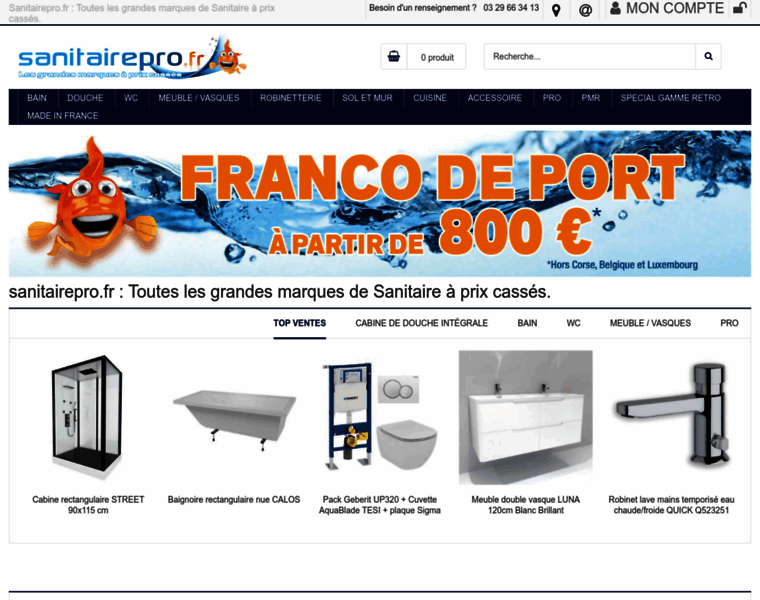 Sanitairepro.fr thumbnail