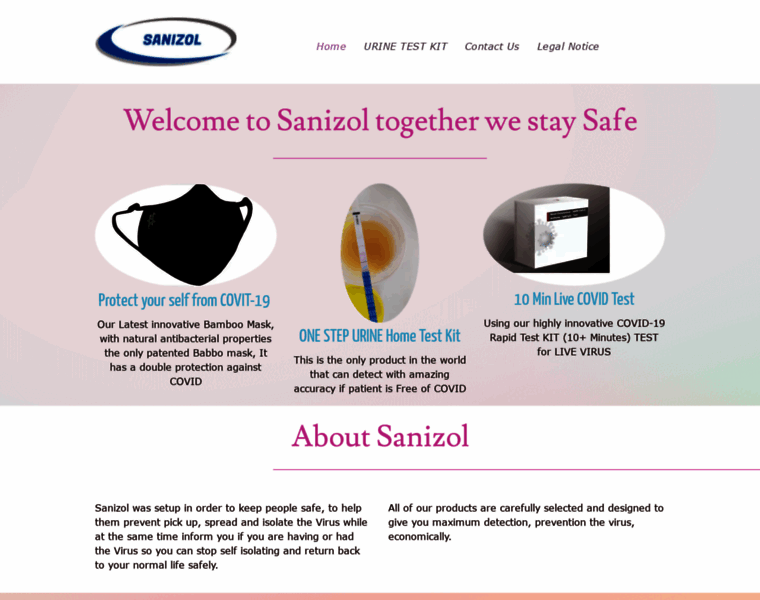 Sanizol.com thumbnail