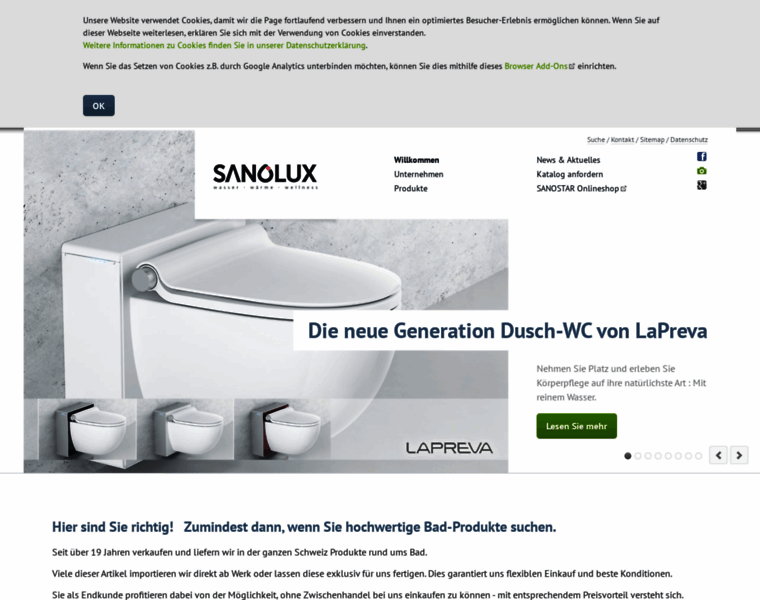 Sanolux.ch thumbnail