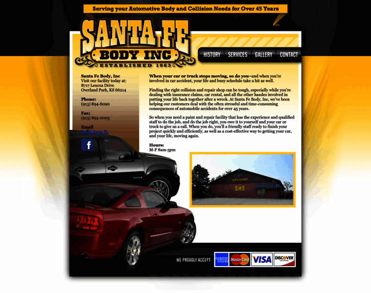 Santafeautobody.com thumbnail
