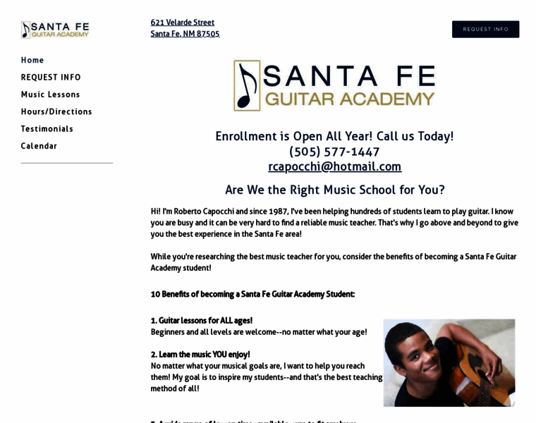 Santafeguitaracademy.com thumbnail