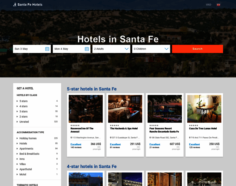 Santafehotelsnet.com thumbnail