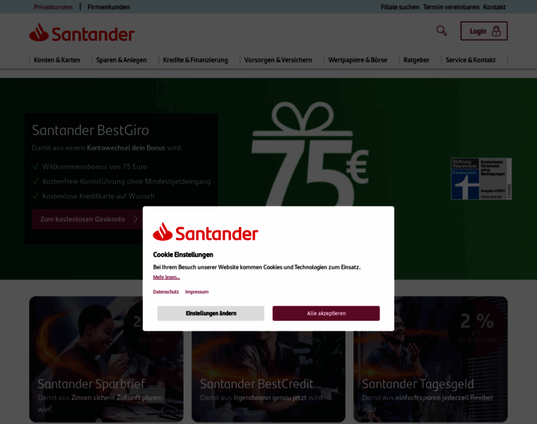 Santanderbank.de thumbnail