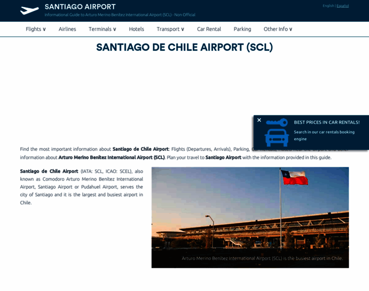 Santiago-airport.com thumbnail