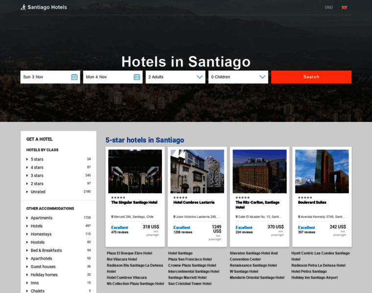 Santiago-hotels-chile.com thumbnail