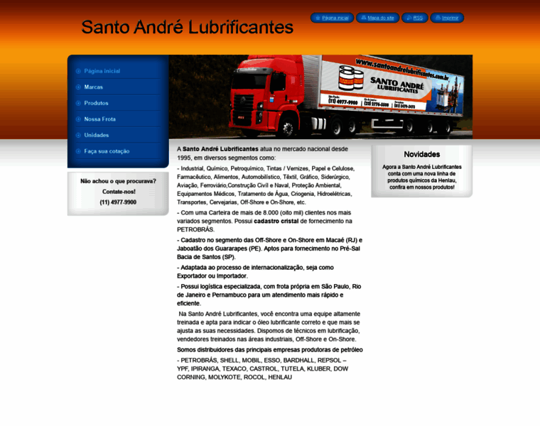 Santoandrelubrificantes.com.br thumbnail