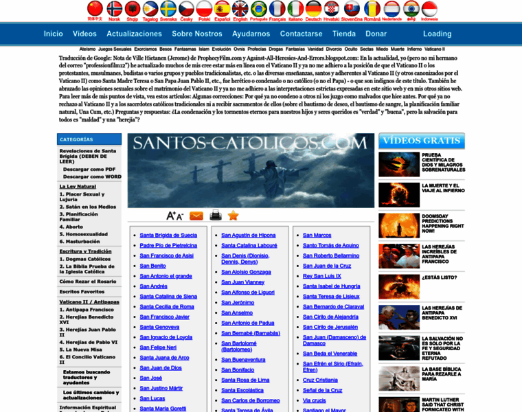 Santos-catolicos.com thumbnail