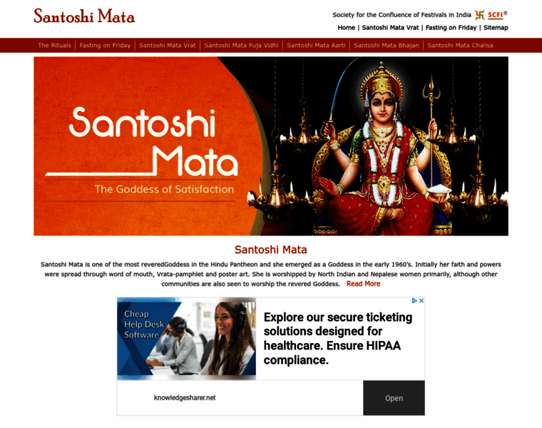 Santoshimata.org thumbnail