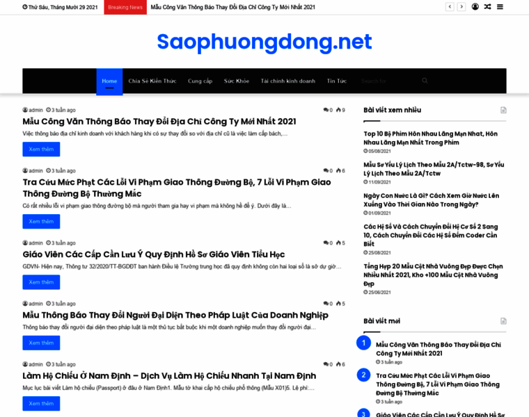 Saophuongdong.net thumbnail