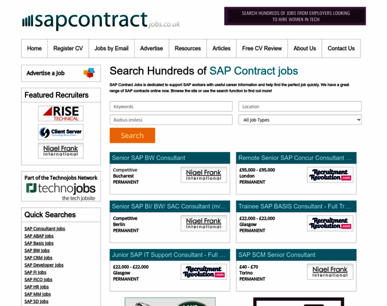 Sapcontractjobs.co.uk thumbnail