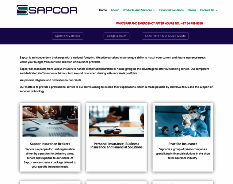 Sapcor.co.za thumbnail