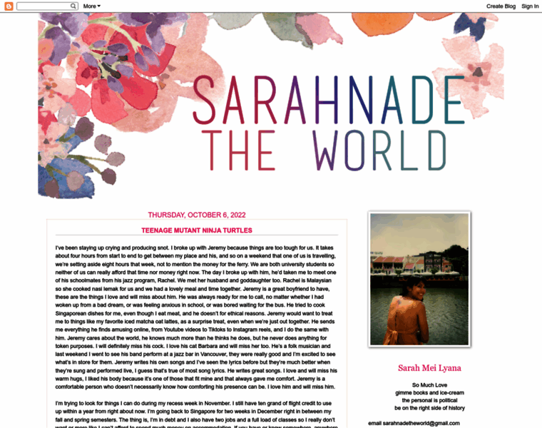 Sarahnadetheworld.com thumbnail