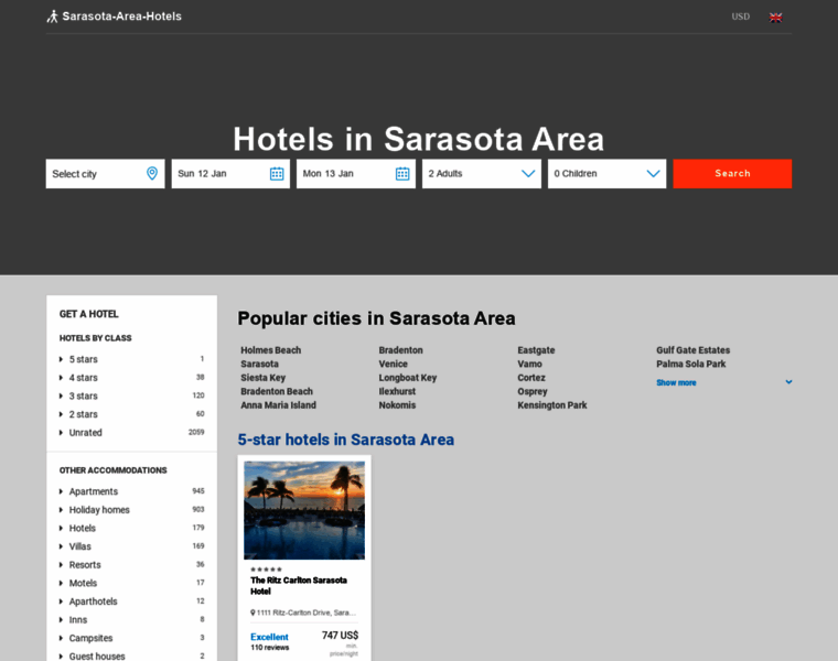 Sarasota-area-hotels.com thumbnail