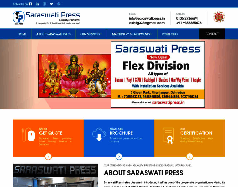 Saraswatipress.in thumbnail