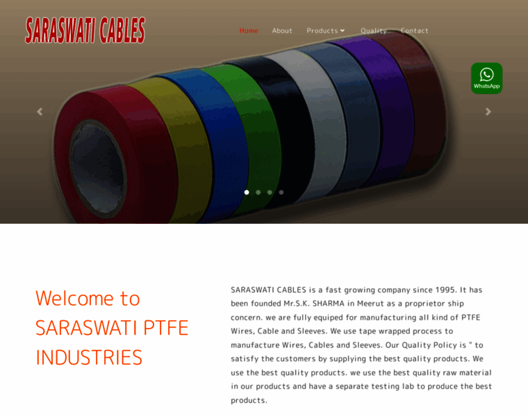 Saraswatiptfecables.com thumbnail