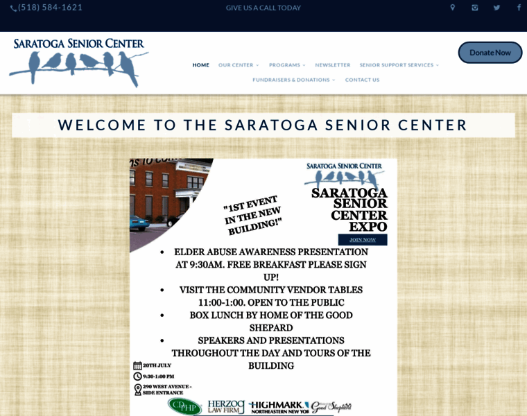 Saratogaseniorcenter.org thumbnail