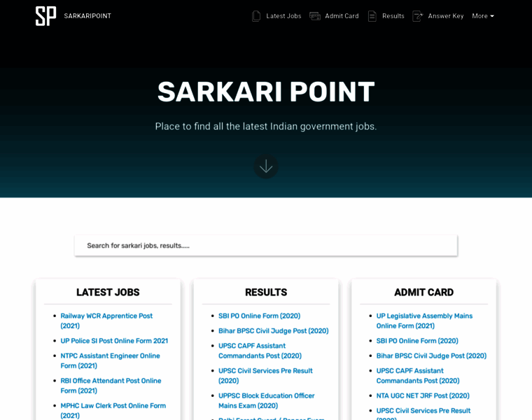 Sarkaripoint.com thumbnail