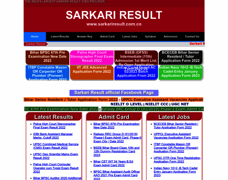 Sarkariresults.today thumbnail