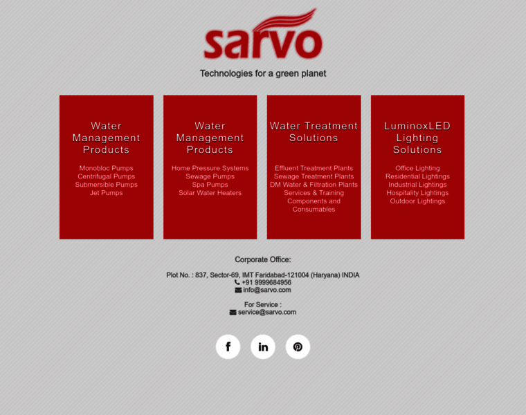 Sarvo.com thumbnail