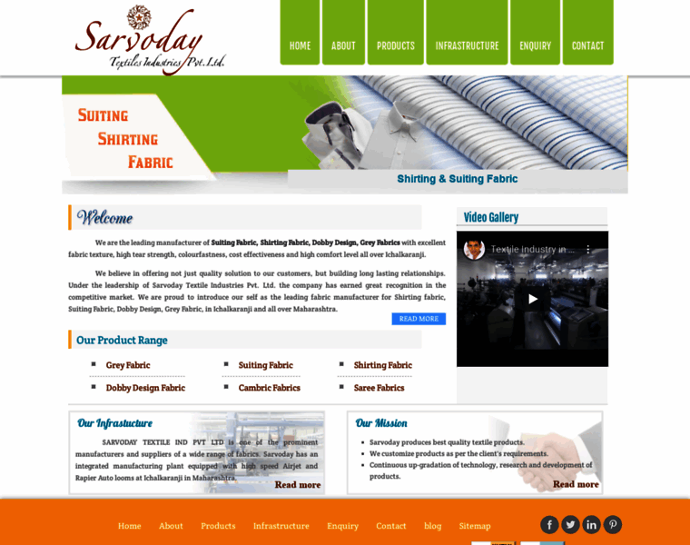 Sarvodaytextiles.com thumbnail