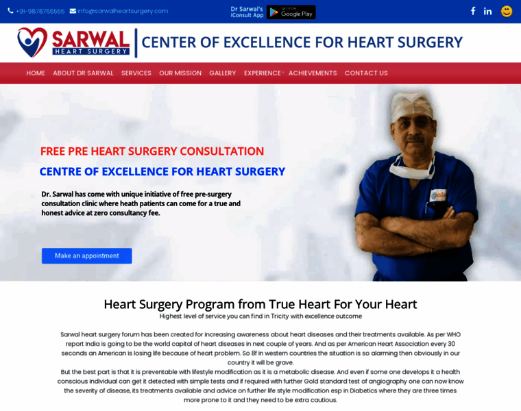 Sarwalheartsurgery.com thumbnail