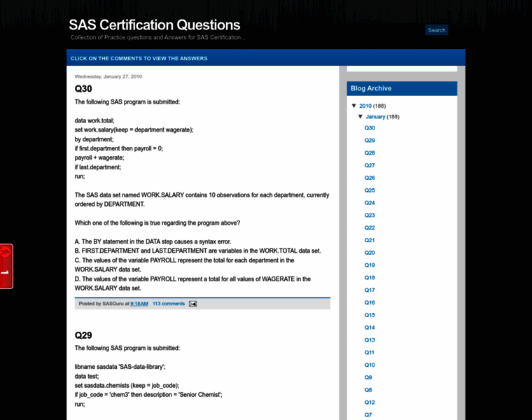Sas-certification-questions.blogspot.com thumbnail