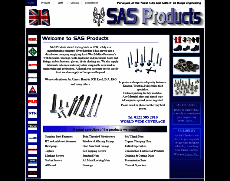 Sas-products.co.uk thumbnail