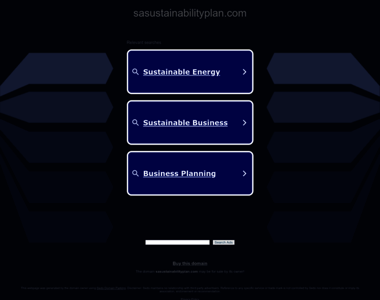 Sasustainabilityplan.com thumbnail