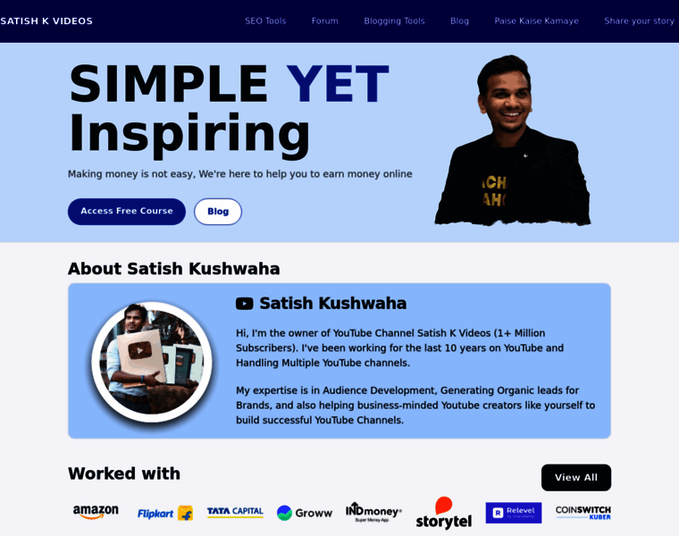 Satishkushwaha.com thumbnail