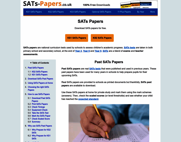 Sats-papers.co.uk thumbnail