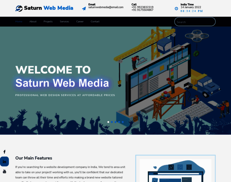 Saturnwebmedia.in thumbnail