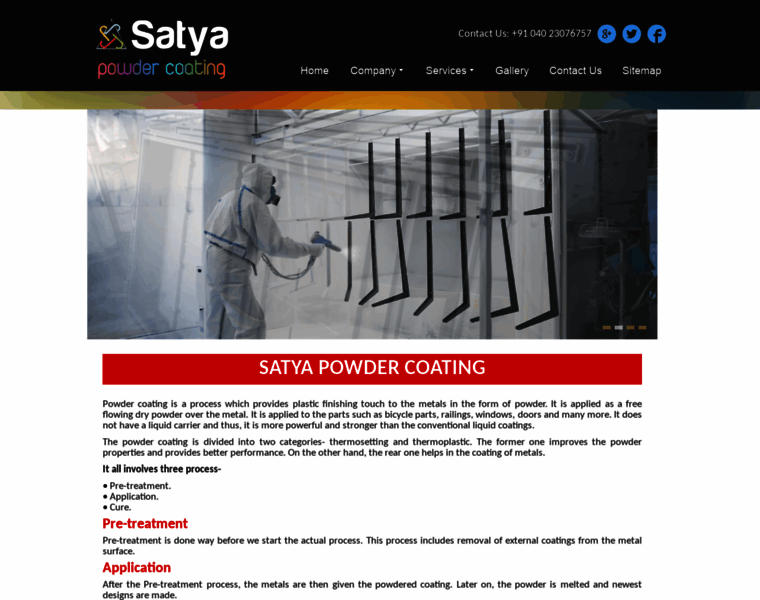 Satyapowdercoating.com thumbnail
