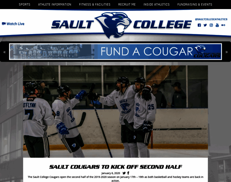 Saultcougars.ca thumbnail