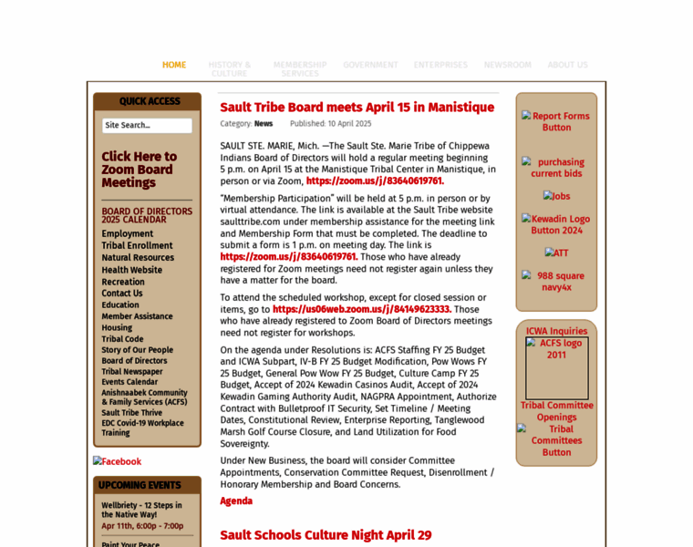 Saulttribe.com thumbnail