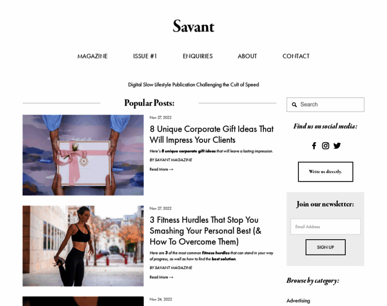 Savant-magazine.com thumbnail