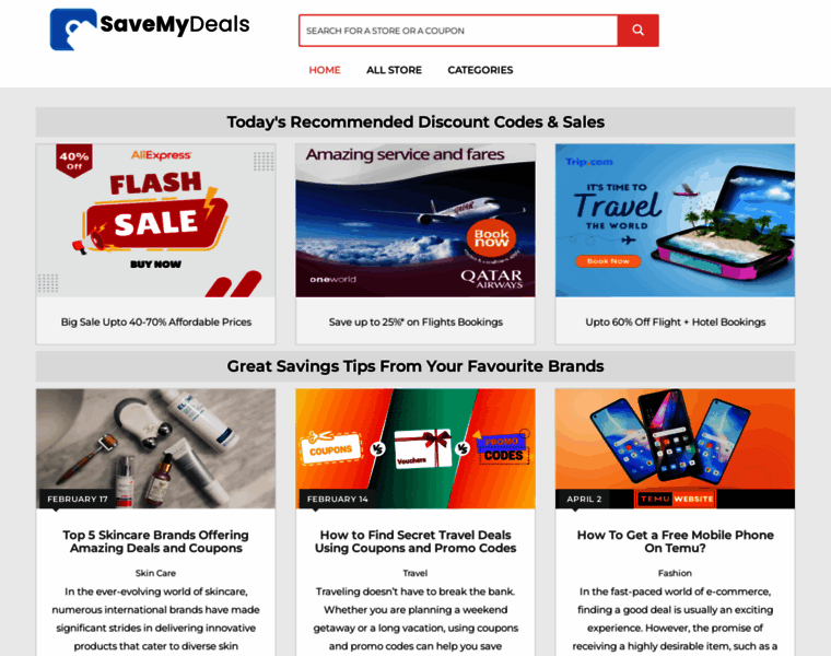 Savemydeals.com thumbnail Savemydeals.com thumbnail