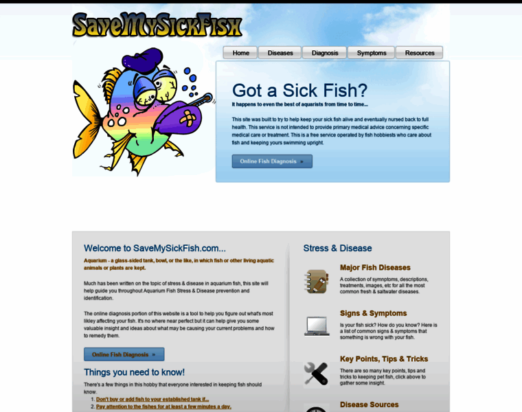 Savemysickfish.com thumbnail