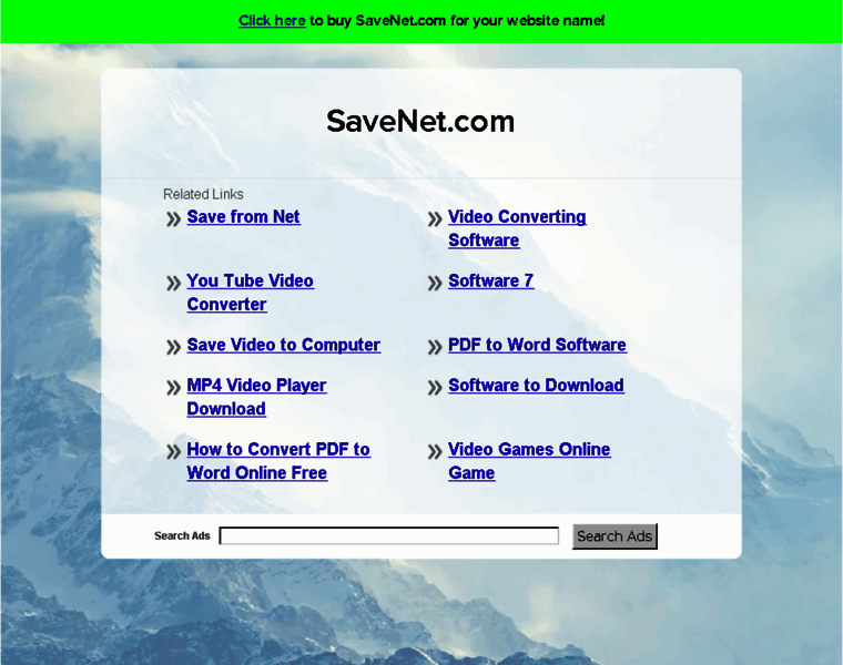 Savenet.com thumbnail