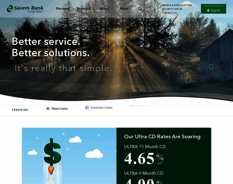 Saversbank.com thumbnail