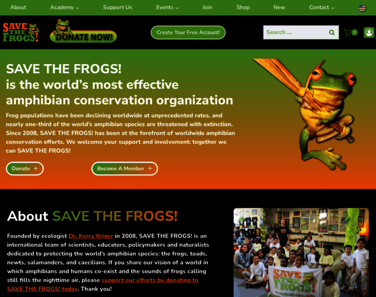 Savethefrogs.com thumbnail