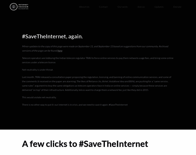 Savetheinternet.in thumbnail