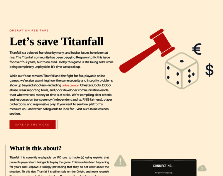 Savetitanfall.com thumbnail