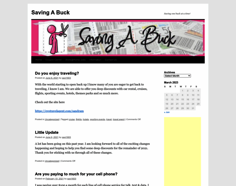 Savingabuck.com thumbnail