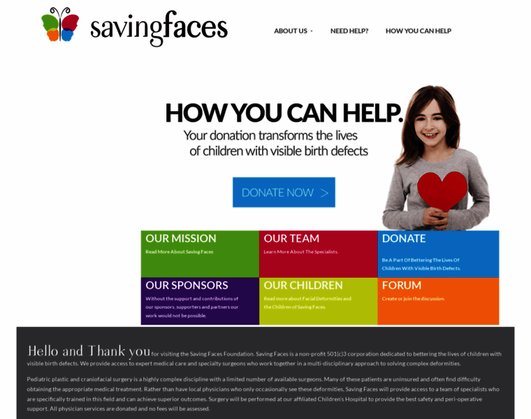Savingfaces.org thumbnail